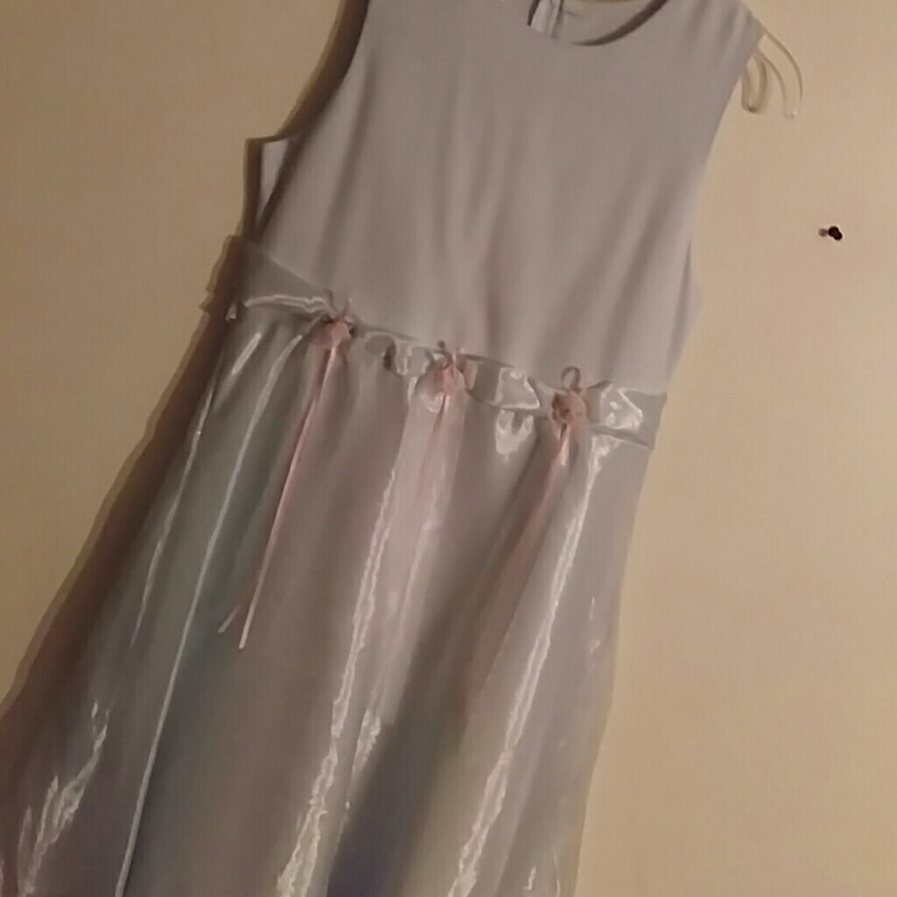 Beautiful girl's baby blue dress